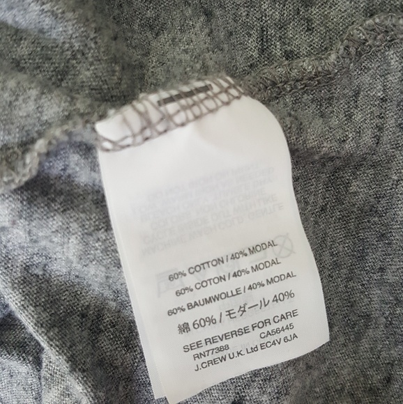 *3/20 J.CREW Gray London City Crewneck Graphic Tee - Picture 7 of 7